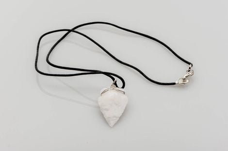 White Aventurine Arrowhead Pendant