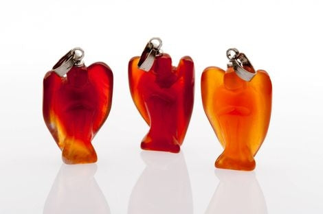 Orange Aventurine Angel Pendant