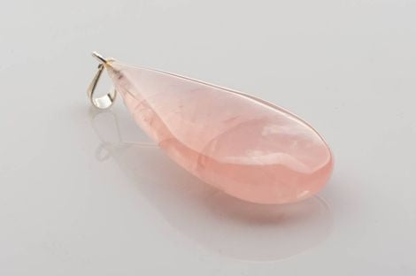 Rose Quartz Teardrop Pendant
