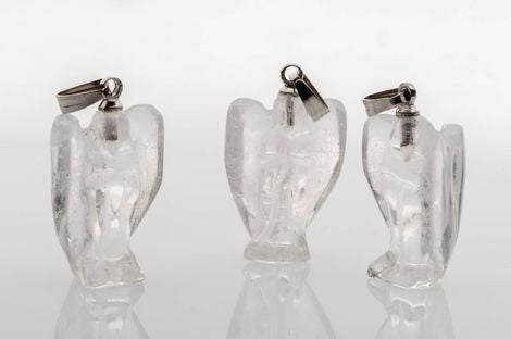 Clear Quartz Angel Pendant