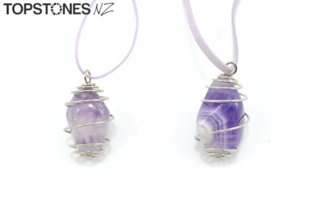 Caged Gemstone Necklace