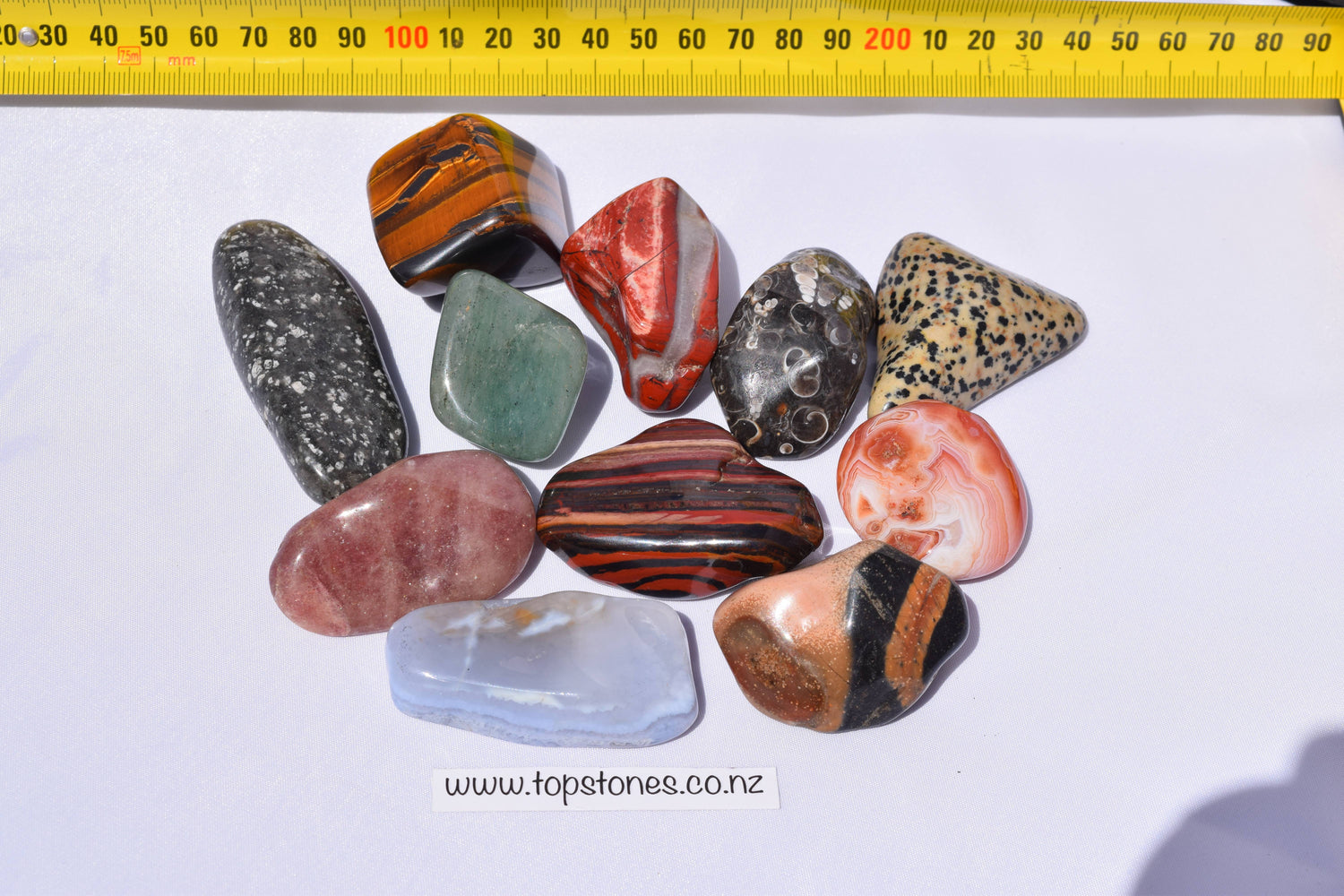 Jumbo Mixed Tumbled Gemstones - 1 Kg