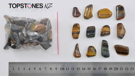 Tumbled Tigers Eye Bag - 200g