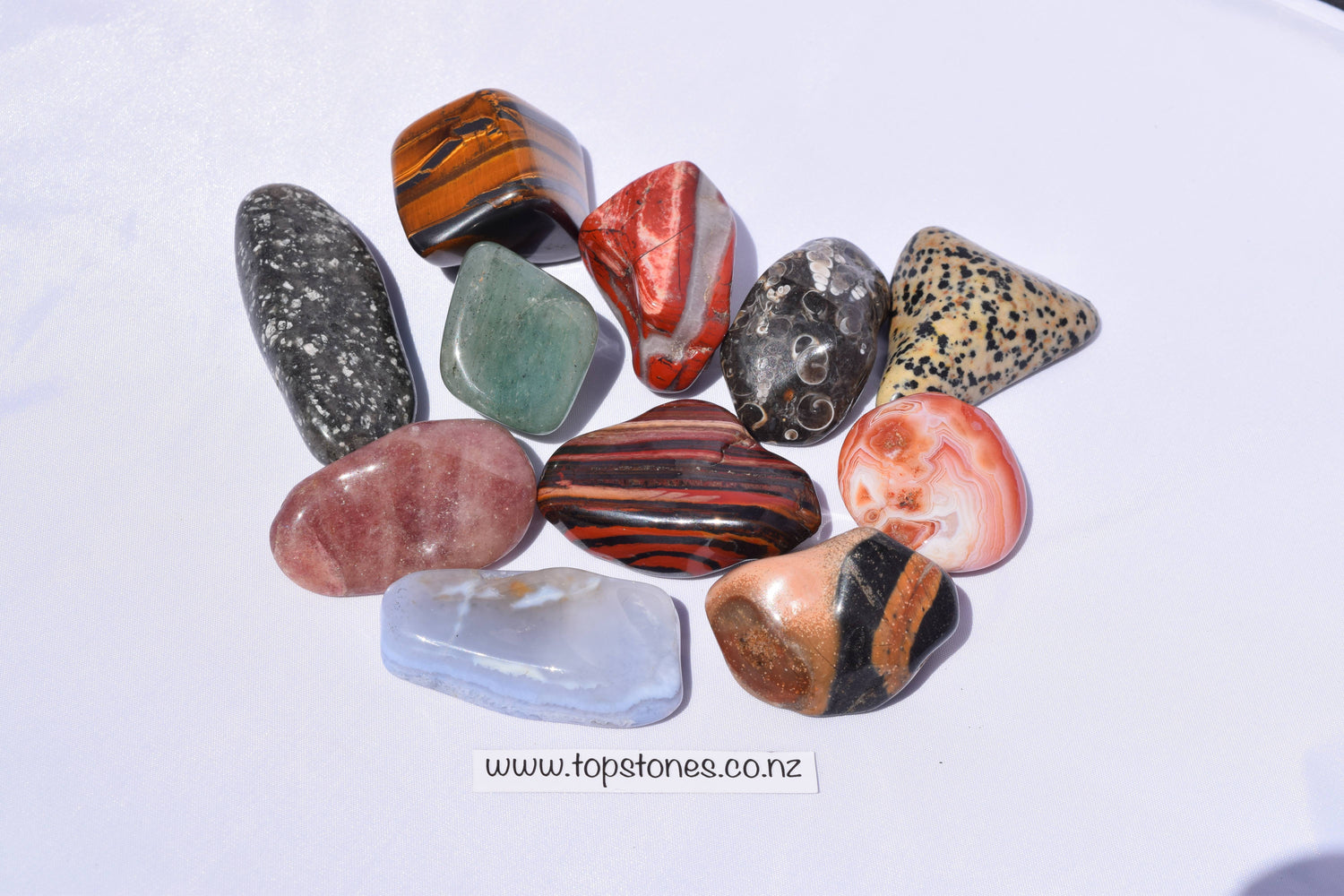 Jumbo Mixed Tumbled Gemstones - 1 Kg