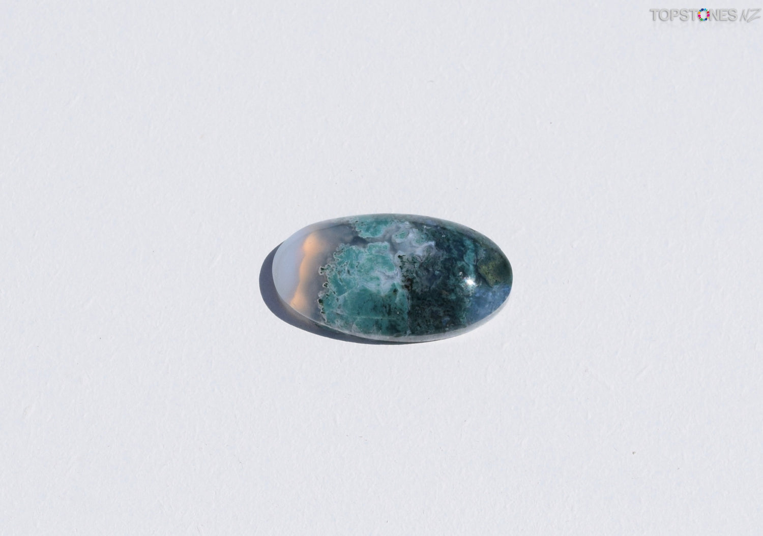 Green Moss Agate Cabochon - Xmas Special $21
