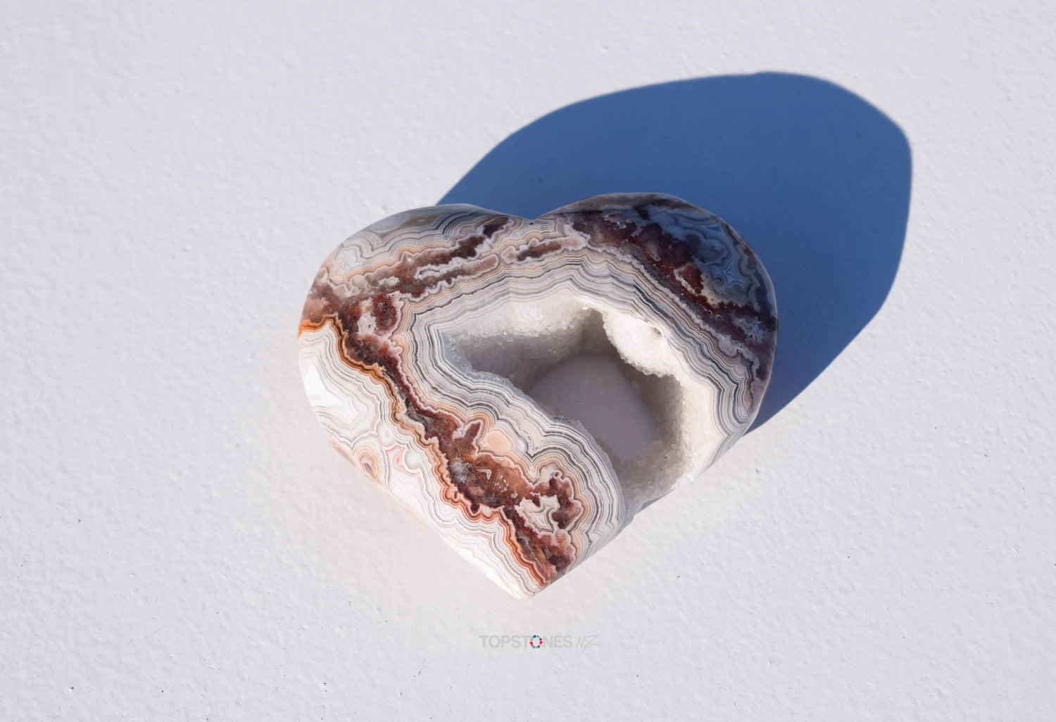 Crazy Lace Agate Heart