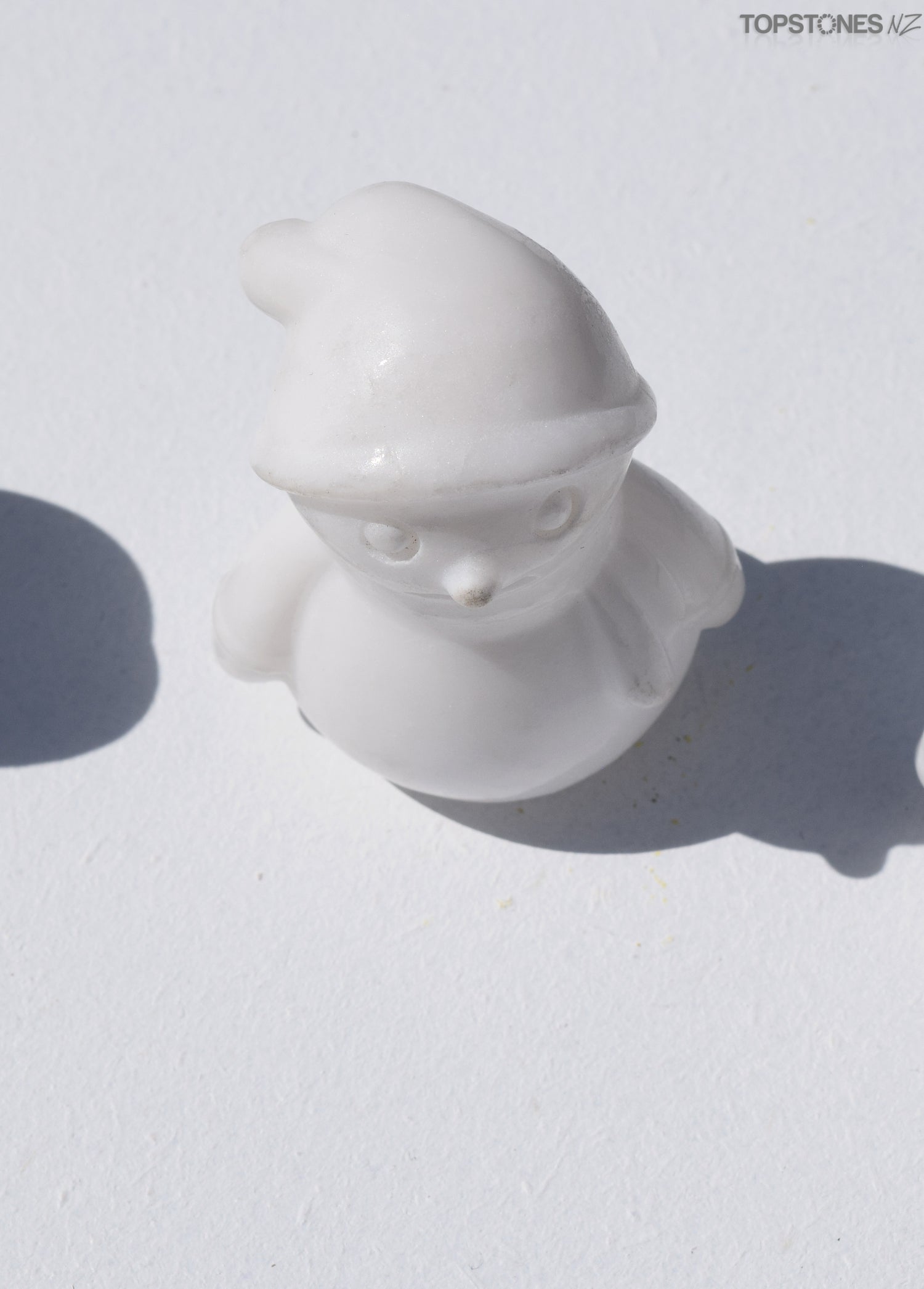 White Jade (Hetian) Snowman Carving